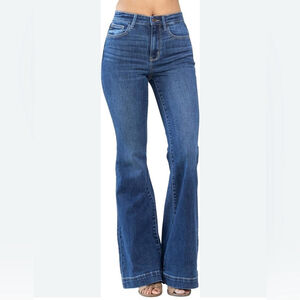 Judy Blue Women's Wide Leg Jeans - Classic Blue